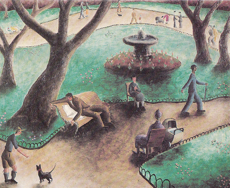 The Park, painting,